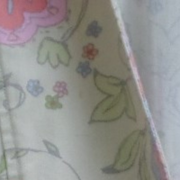 Sigrid Olsen Medium Pink Cream Floral Blazer Jacket Cotton Lightweight Spring - Picture 4 of 5